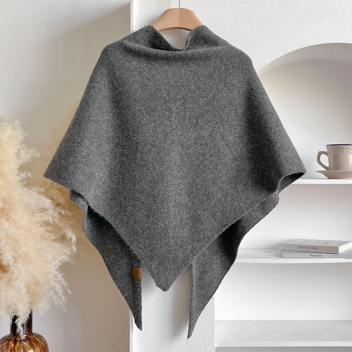 Peyton | Womens Wool Blend Knotted Shawl