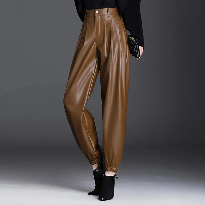 Tessa | High Waist Pleated Harem Trousers