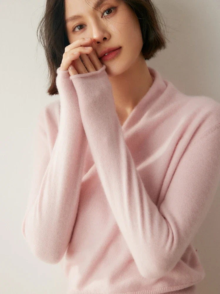 Madison | Womens Wrap Sweater Long Sleeve V-Neck