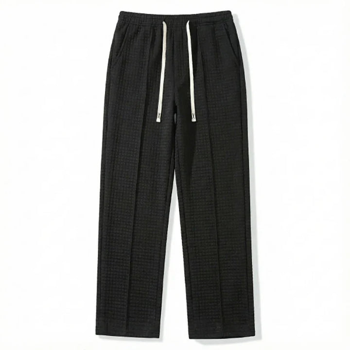 Parker | Quilted Hooded Sweatpants Relaxed Wide Leg