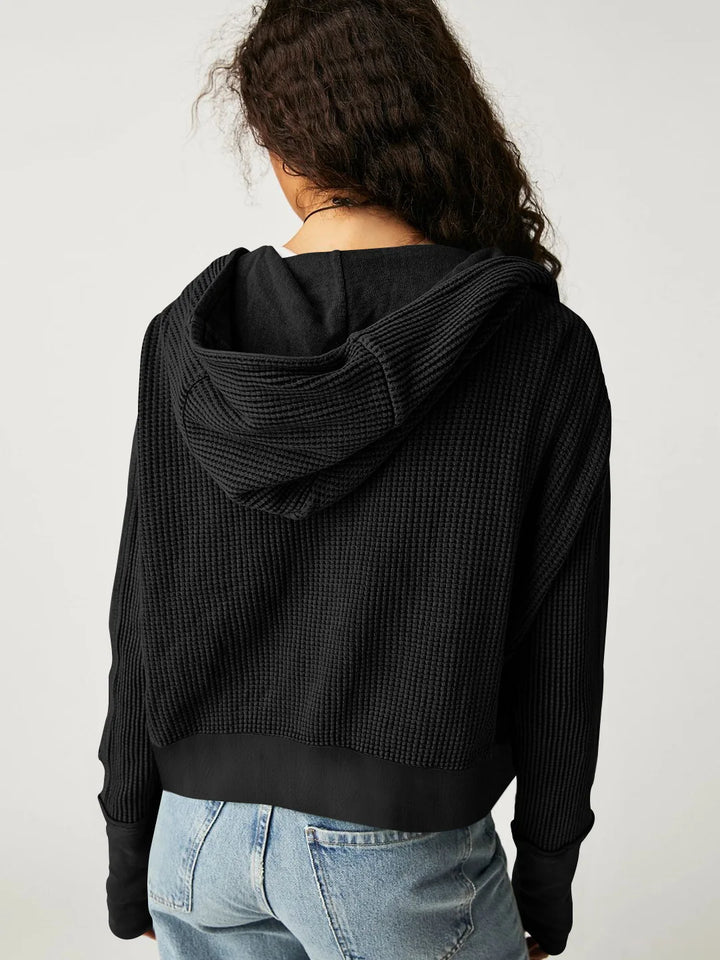 Greta | Relaxed Zip Hooded Jacket