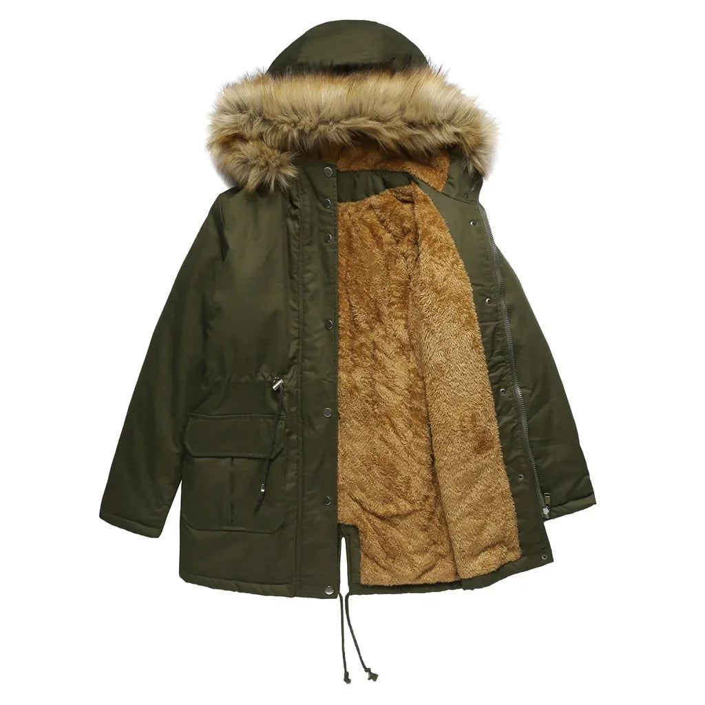 Brynn | Hooded Parka with Faux Fur Trim