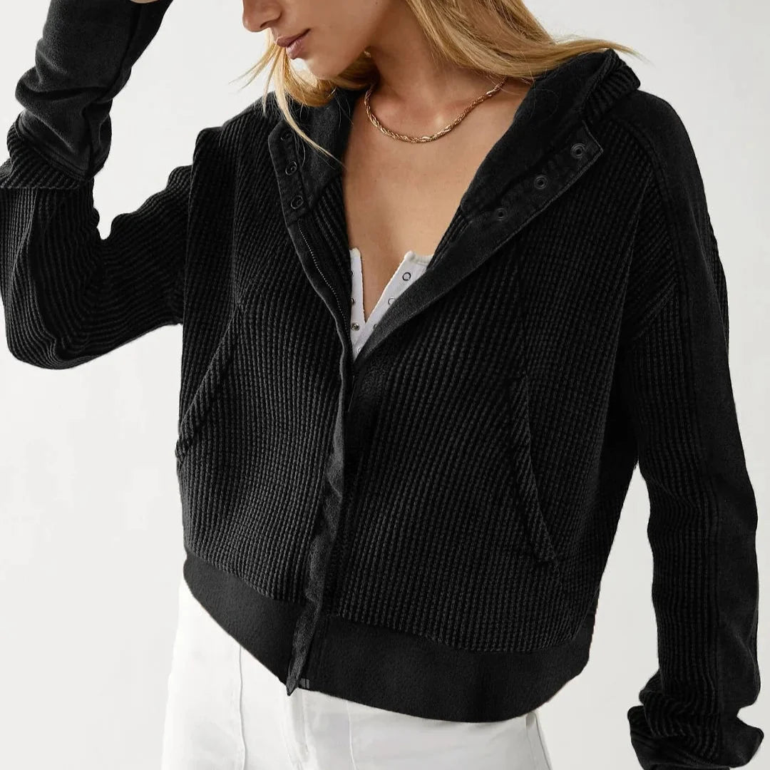 Greta | Relaxed Zip Hooded Jacket