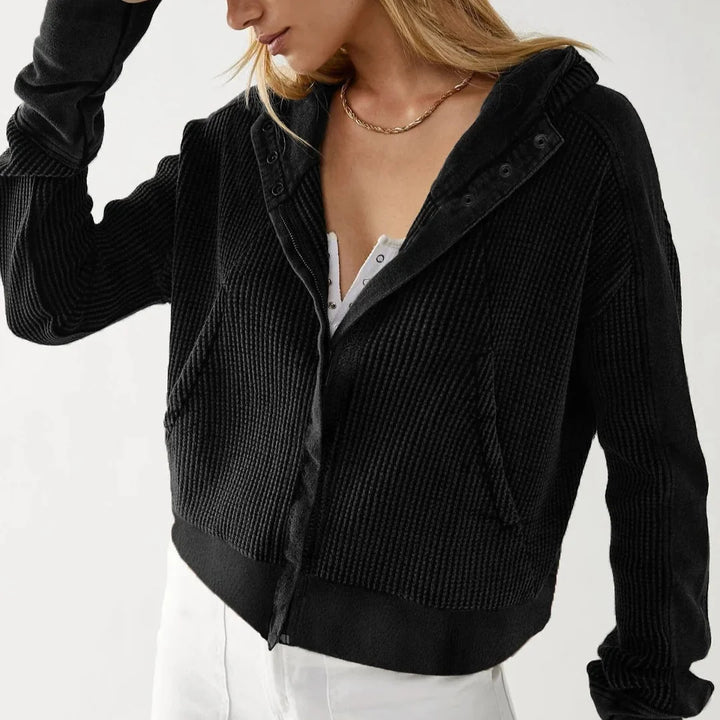 Greta | Relaxed Zip Hooded Jacket