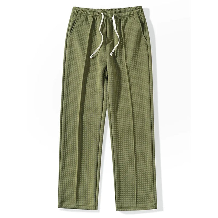Parker | Quilted Hooded Sweatpants Relaxed Wide Leg
