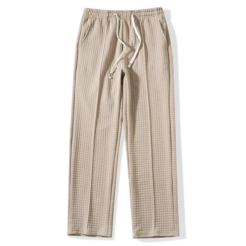 Parker | Quilted Hooded Sweatpants Relaxed Wide Leg