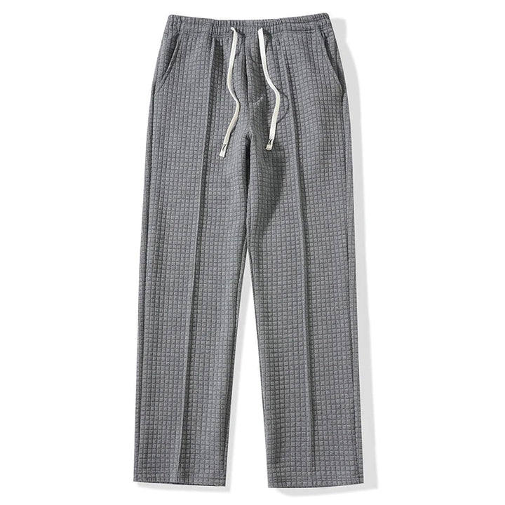 Parker | Quilted Hooded Sweatpants Relaxed Wide Leg