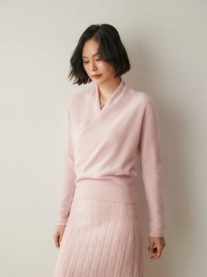 Madison | Womens Wrap Sweater Long Sleeve V-Neck
