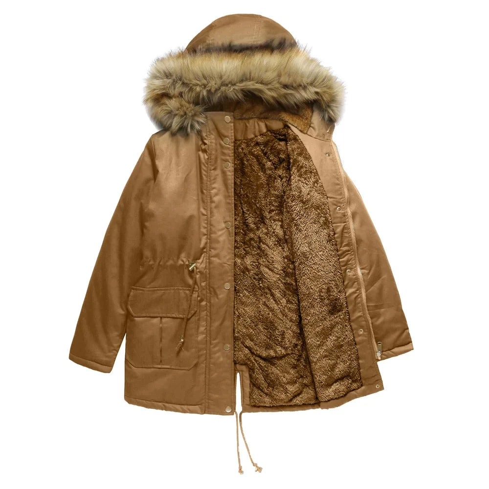 Brynn | Hooded Parka with Faux Fur Trim