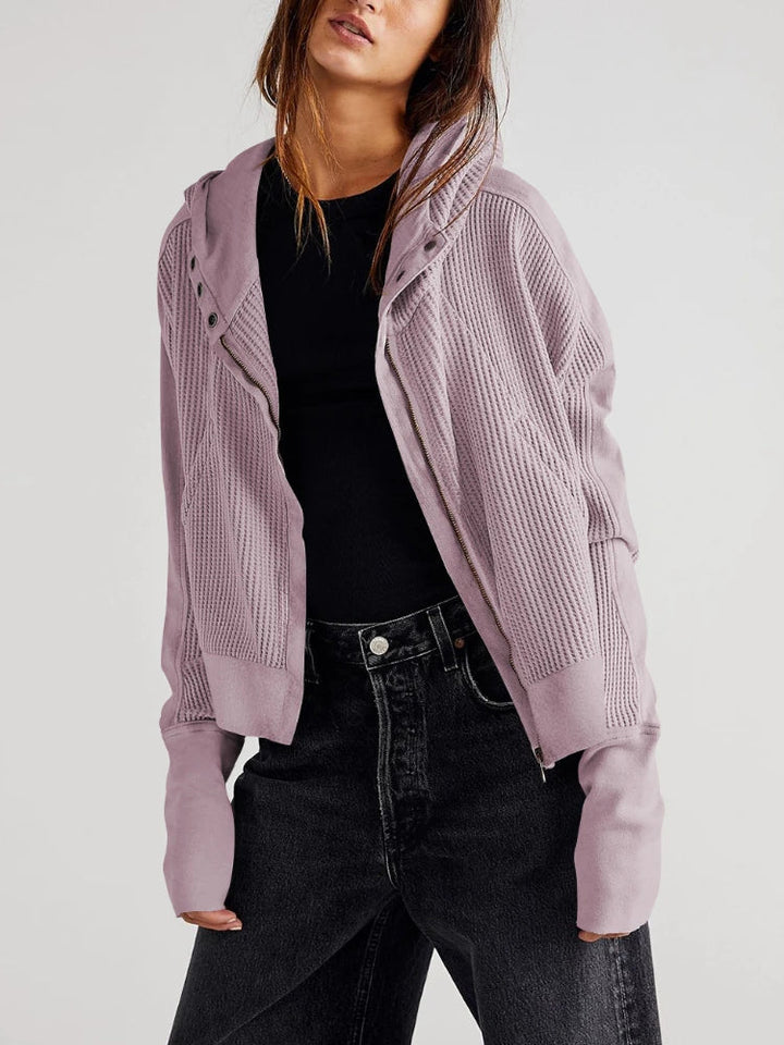 Greta | Relaxed Zip Hooded Jacket