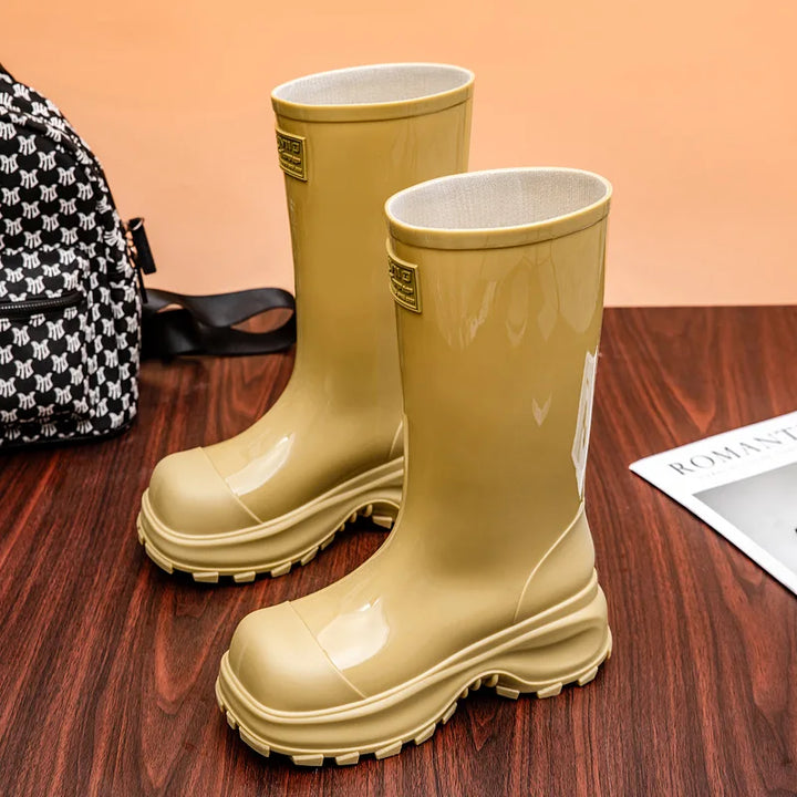 Hayden | Rubber Chunky Sole Rain Boots