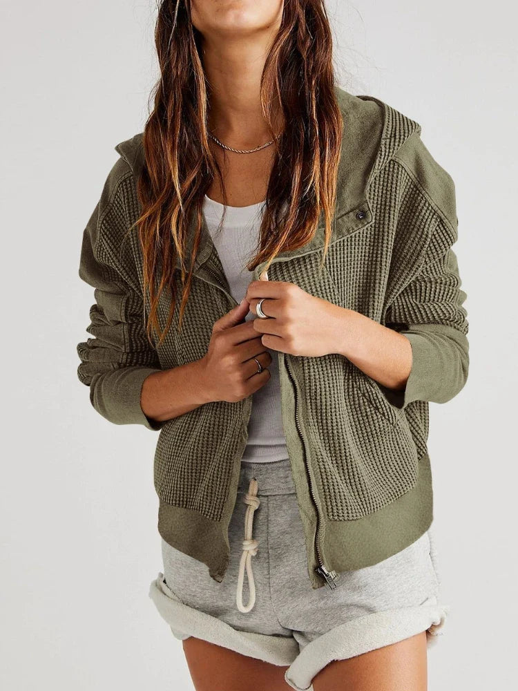 Greta | Relaxed Zip Hooded Jacket