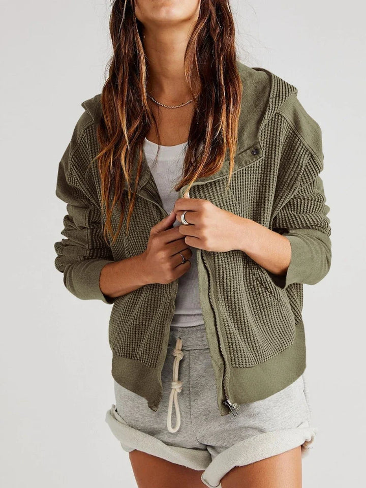 Greta | Relaxed Zip Hooded Jacket