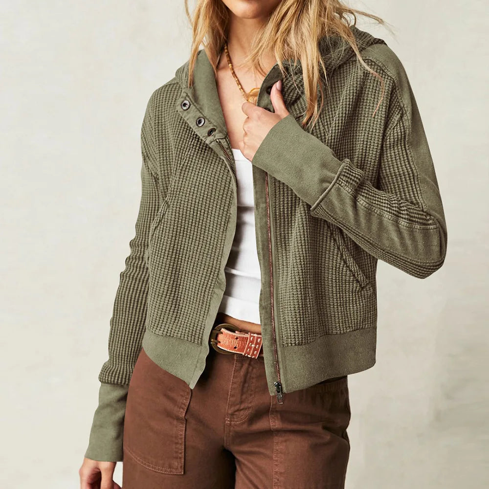 Greta | Relaxed Zip Hooded Jacket