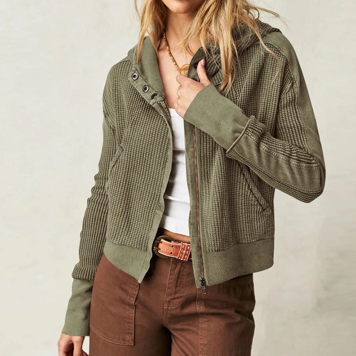Greta | Relaxed Zip Hooded Jacket