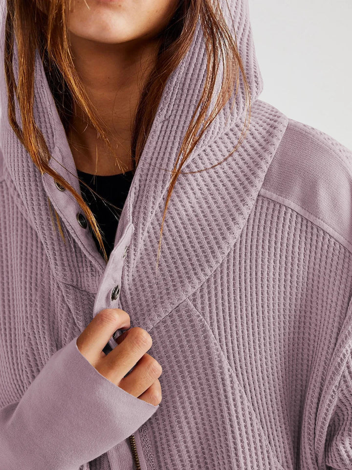 Greta | Relaxed Zip Hooded Jacket