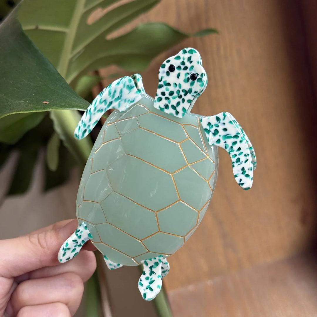 Finley | Ceramic Sea Turtle Decorative Sculpture