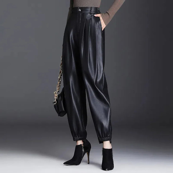 Tessa | High Waist Pleated Harem Trousers