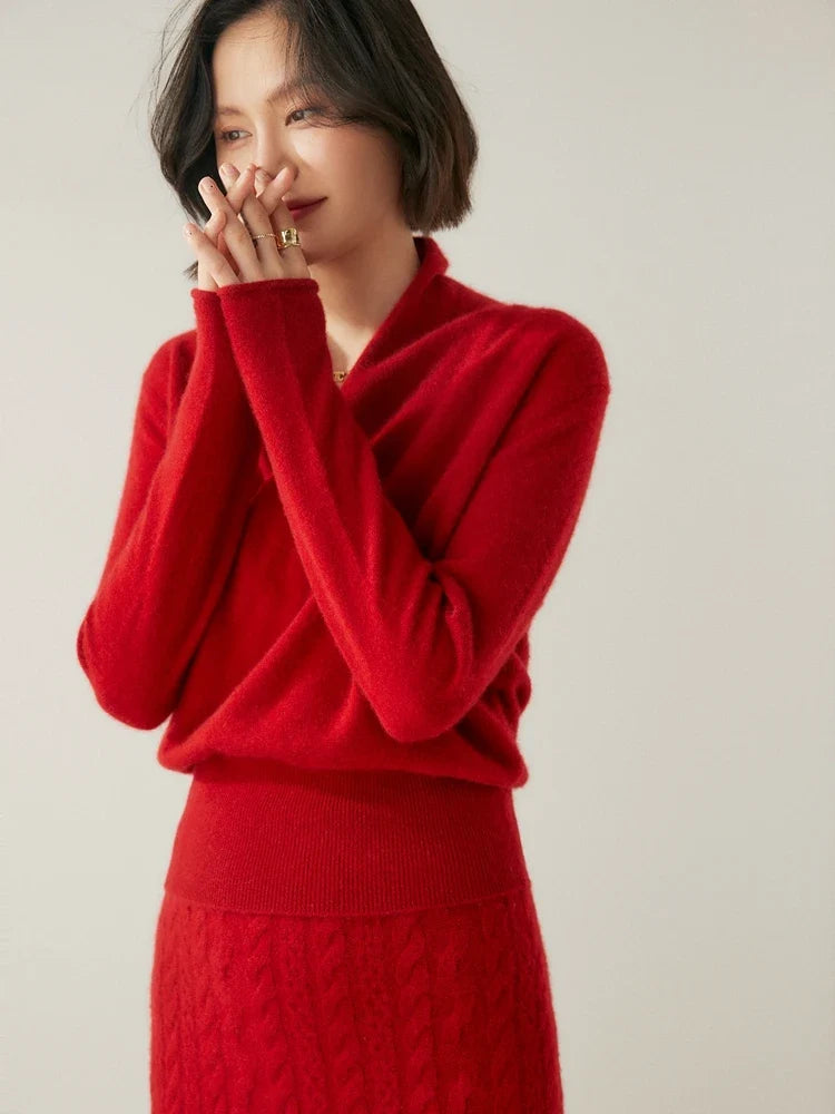 Madison | Womens Wrap Sweater Long Sleeve V-Neck