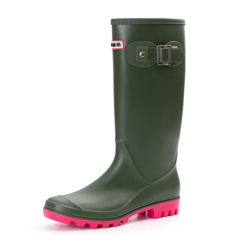 Cameron | Knee High Rubber Rain Boots