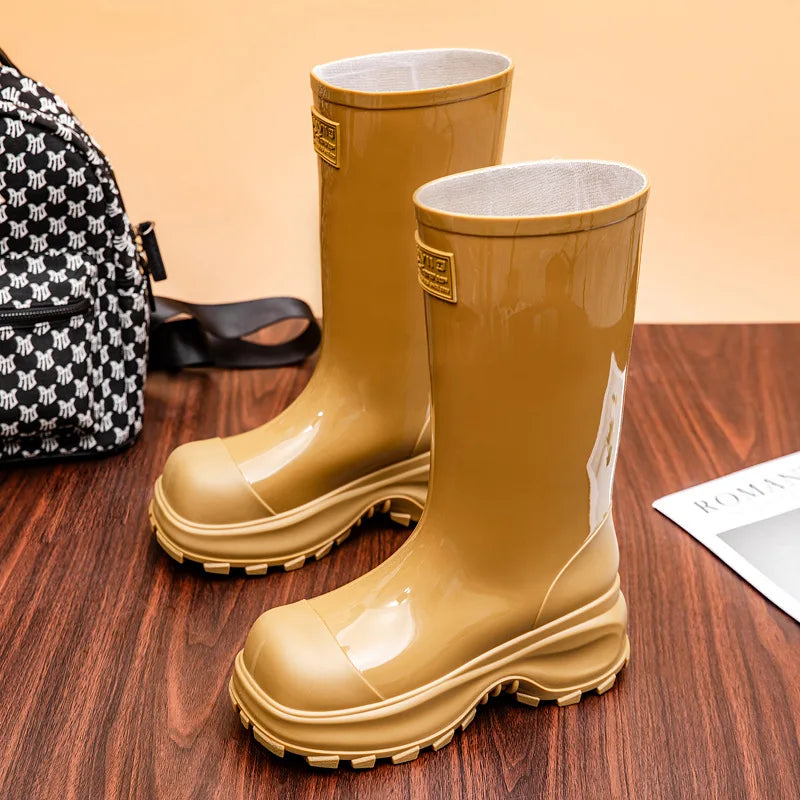 Hayden | Rubber Chunky Sole Rain Boots