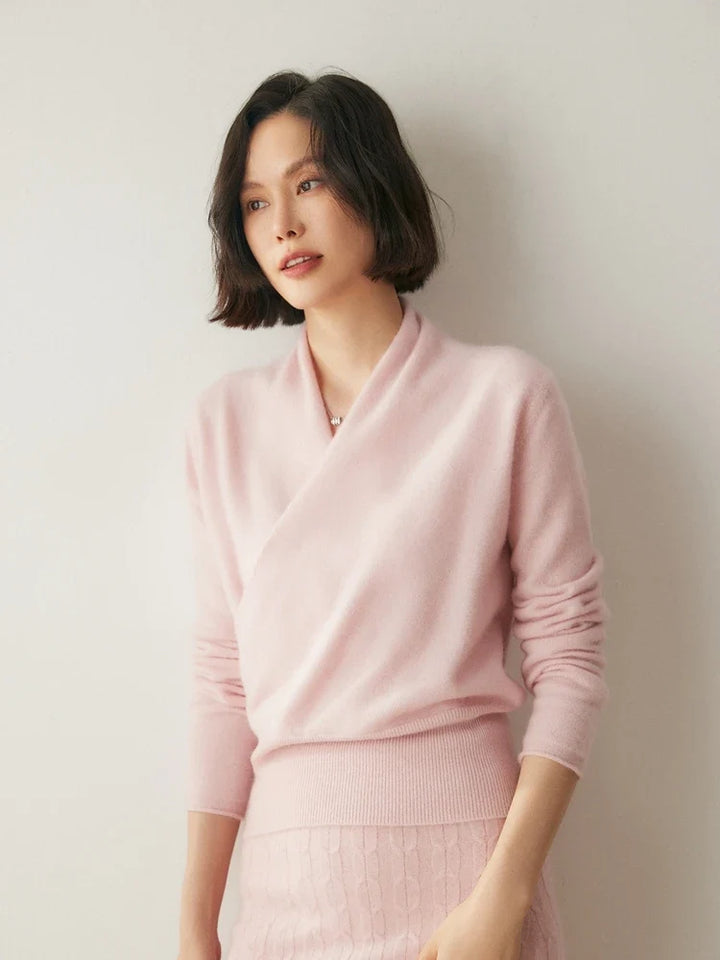 Madison | Womens Wrap Sweater Long Sleeve V-Neck