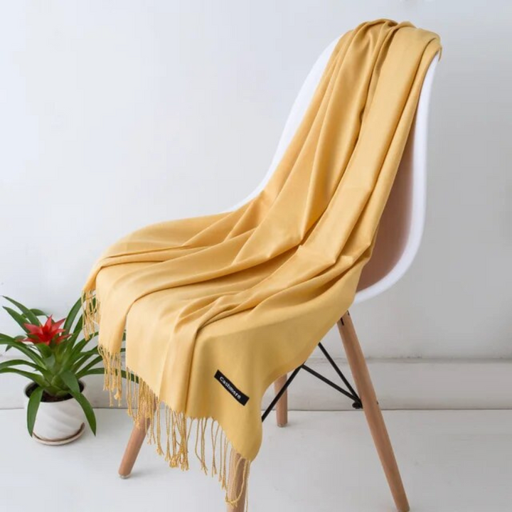 Nova | Cashmere Scarf with Fringed Edges