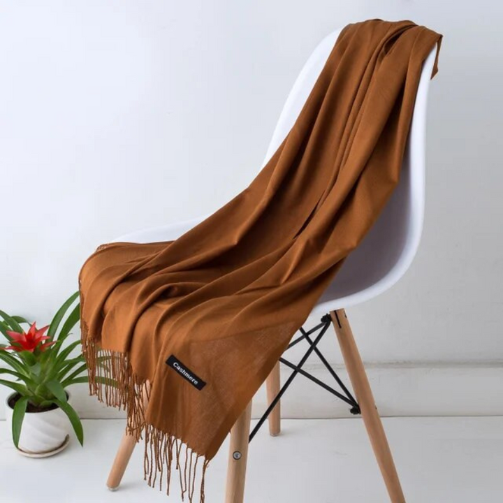 Nova | Cashmere Scarf with Fringed Edges