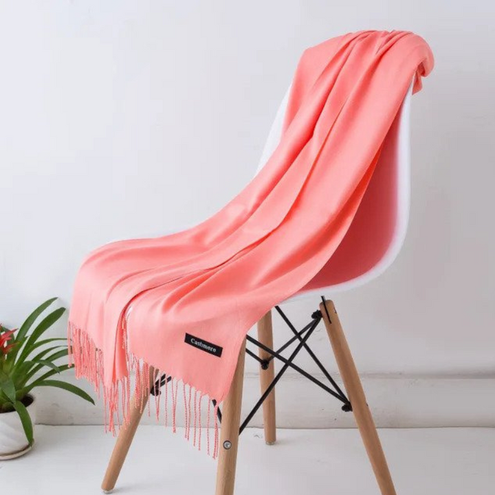 Nova | Cashmere Scarf with Fringed Edges