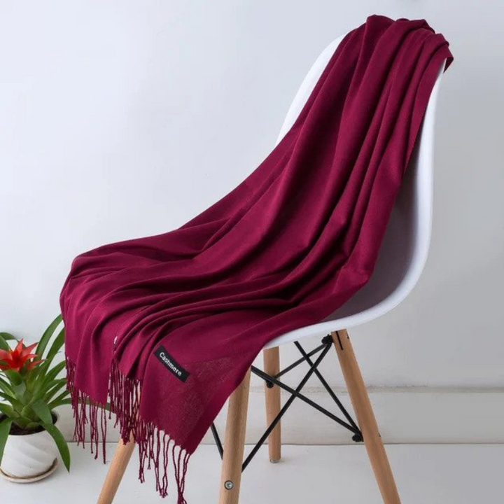 Nova | Cashmere Scarf with Fringed Edges