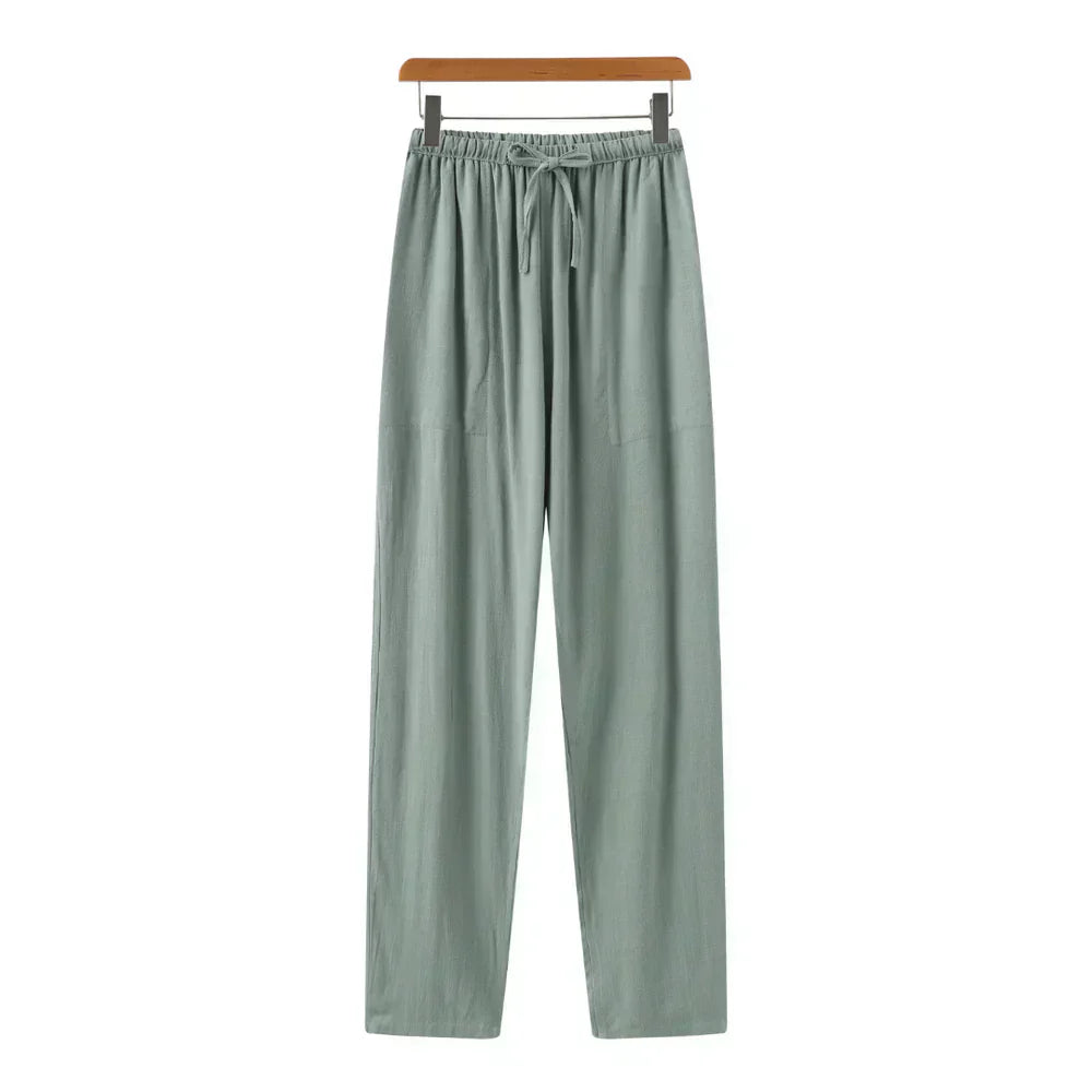 Taylor | Relaxed Fit Linen Drawstring Sweatpants