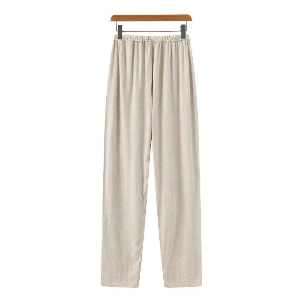 Taylor | Relaxed Fit Linen Drawstring Sweatpants