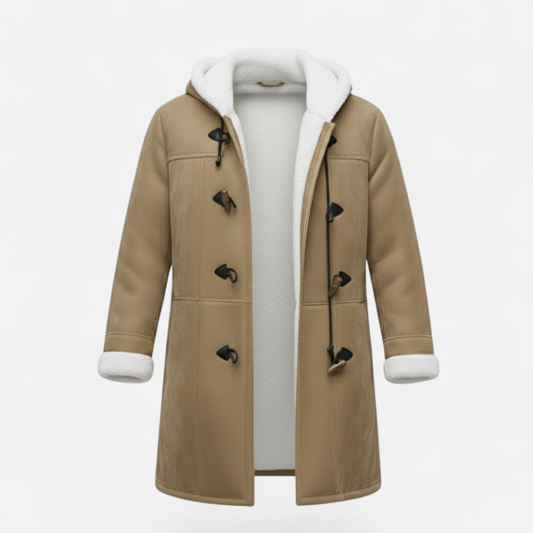 Willow | Womens Sherpa Lined Hooded Duffle Coat