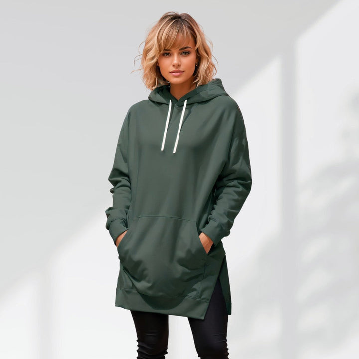 Elke | Oversized Hoodie Dress Longline Midi