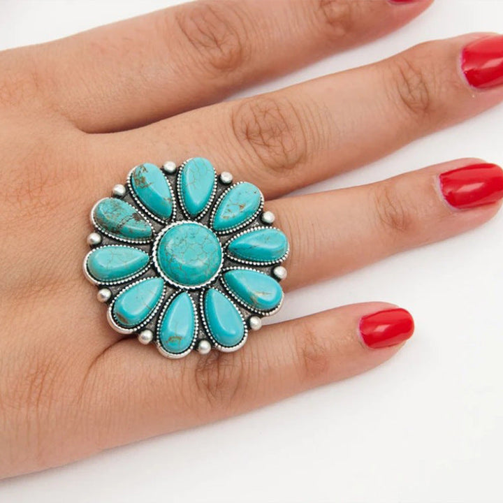 Willow | Turquoise Cluster Statement Ring