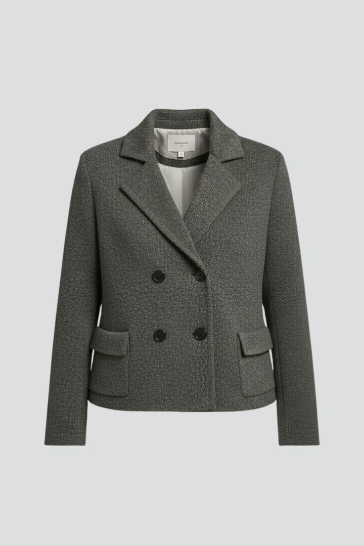 Harper | Womens Double-Breasted Knit Blazer