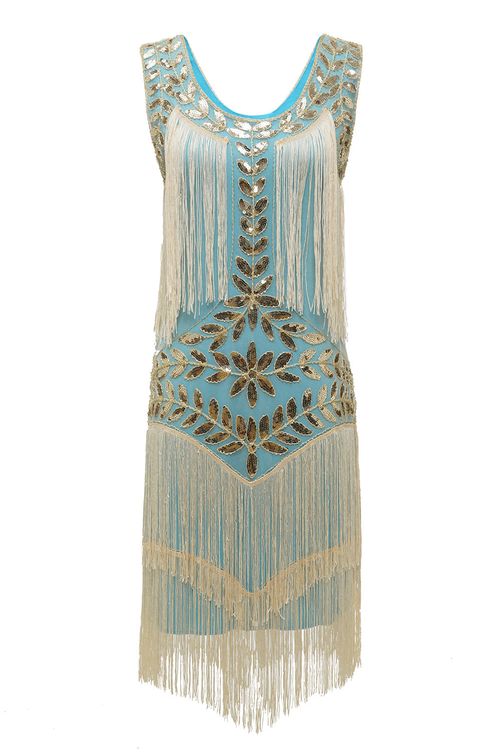 Delphine | 1920s Sequin Fringe Flapper Dress