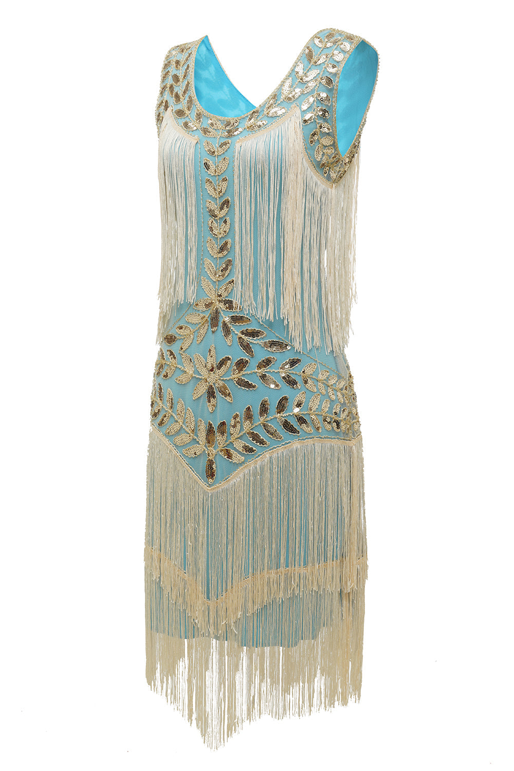 Delphine | 1920s Sequin Fringe Flapper Dress