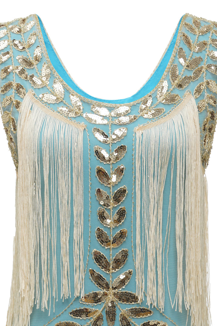 Delphine | 1920s Sequin Fringe Flapper Dress