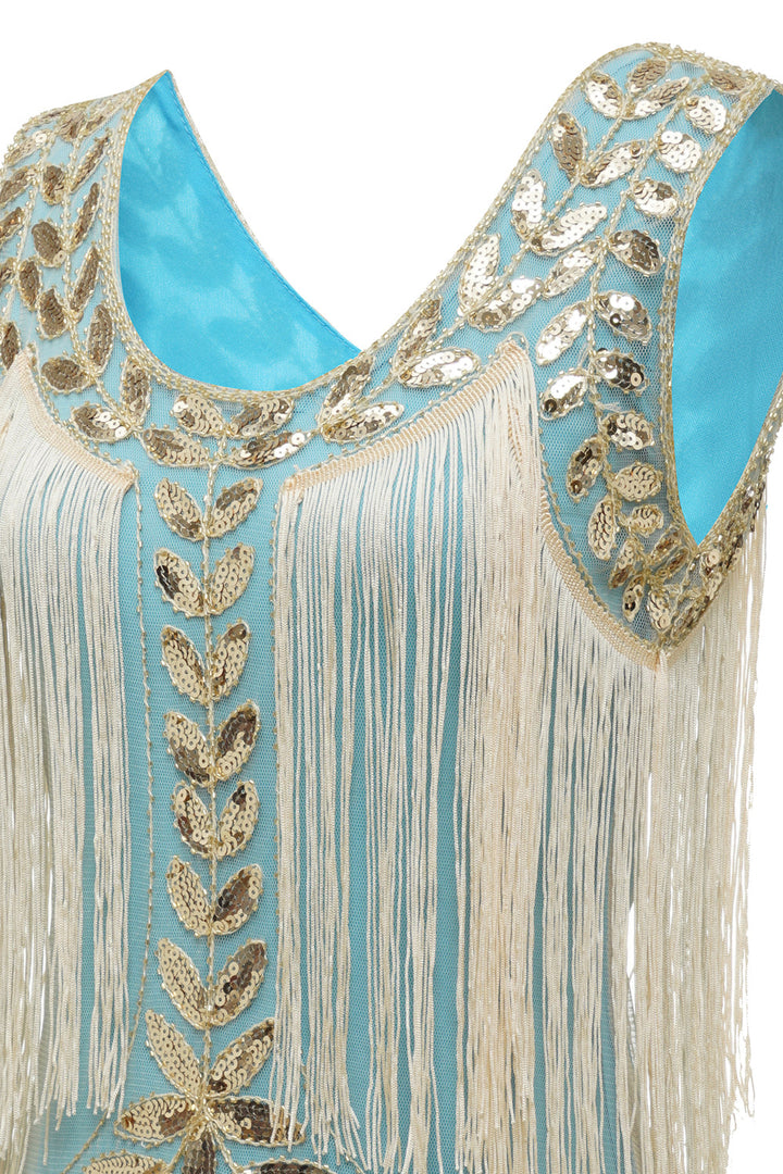 Delphine | 1920s Sequin Fringe Flapper Dress