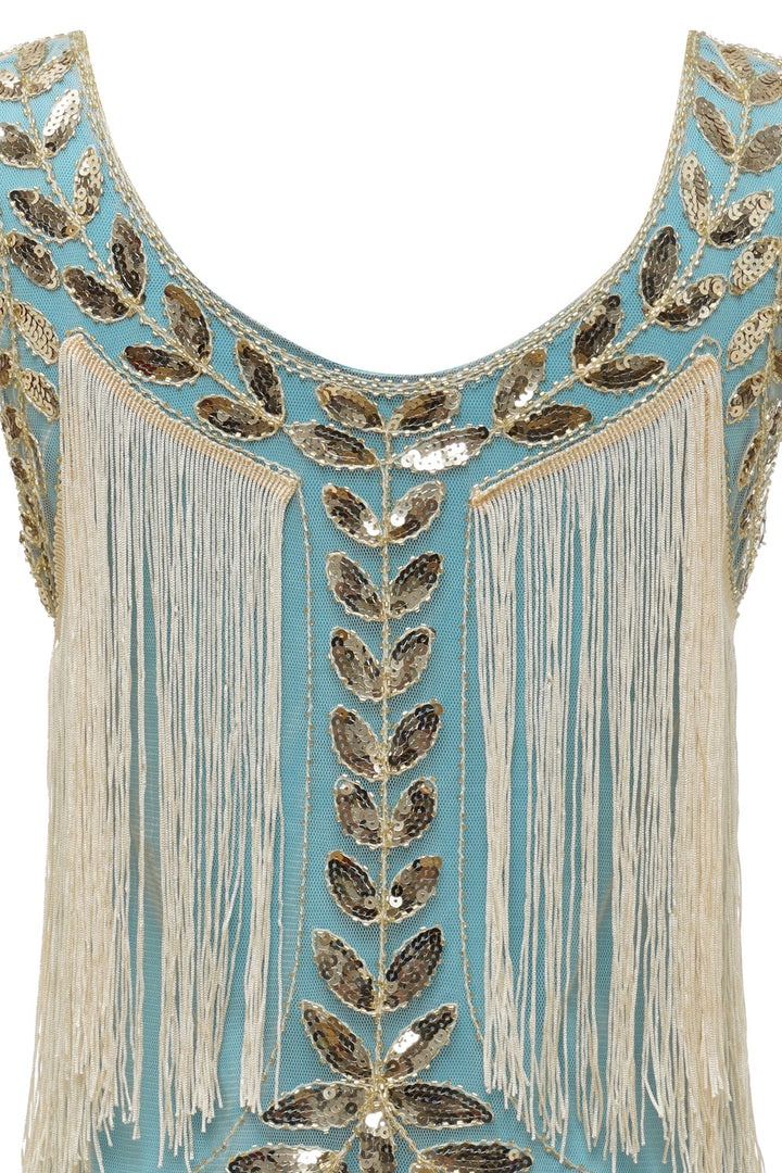 Delphine | 1920s Sequin Fringe Flapper Dress
