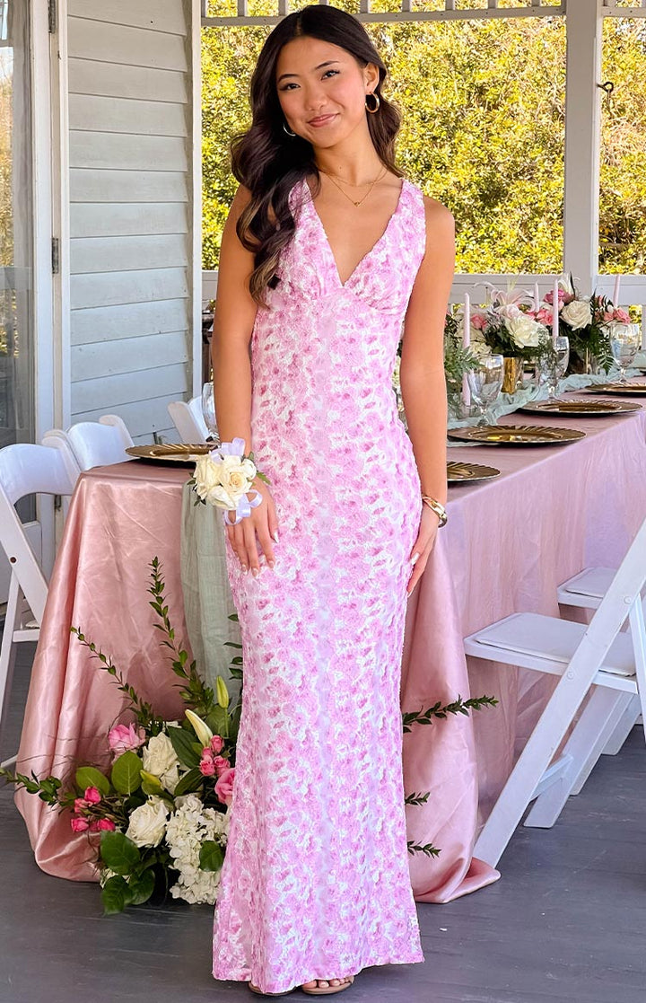Yvette | Wedding Guest Floral Lace Maxi Dress