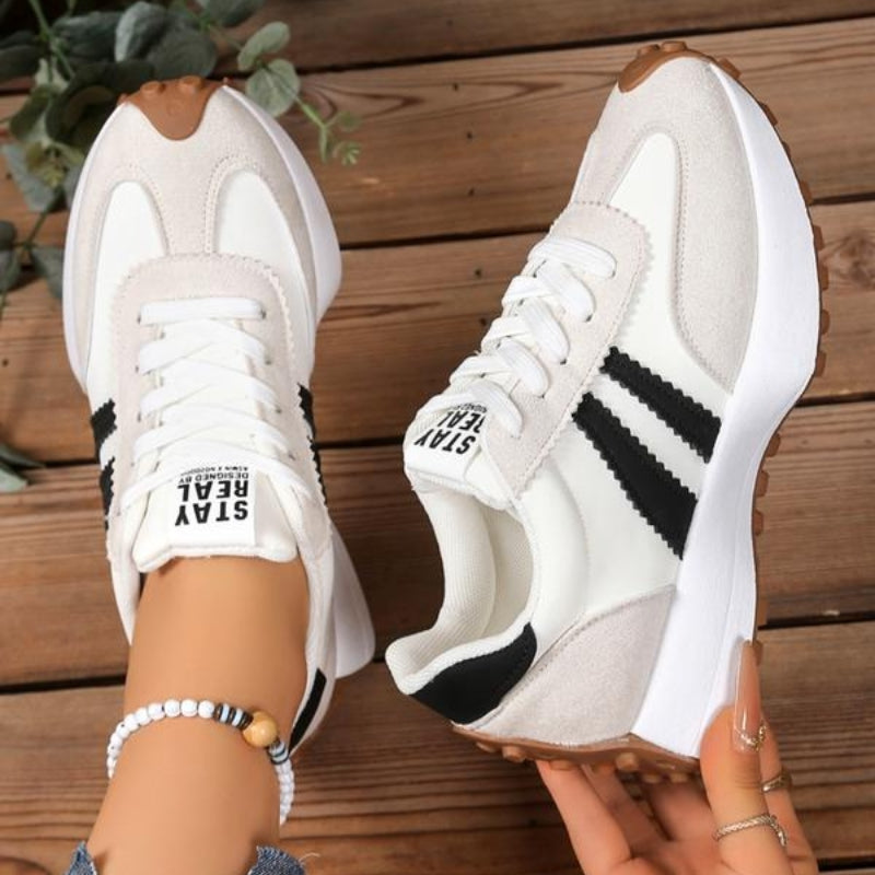 Lark | Womens Retro Platform Sneakers Lace-Up