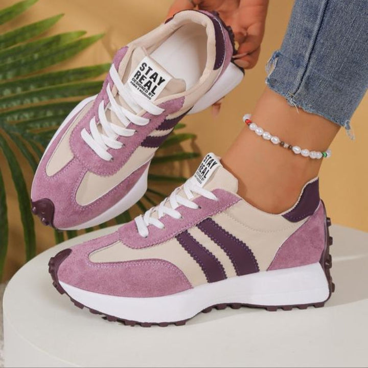 Lark | Womens Retro Platform Sneakers Lace-Up