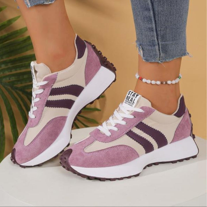 Lark | Womens Retro Platform Sneakers Lace-Up