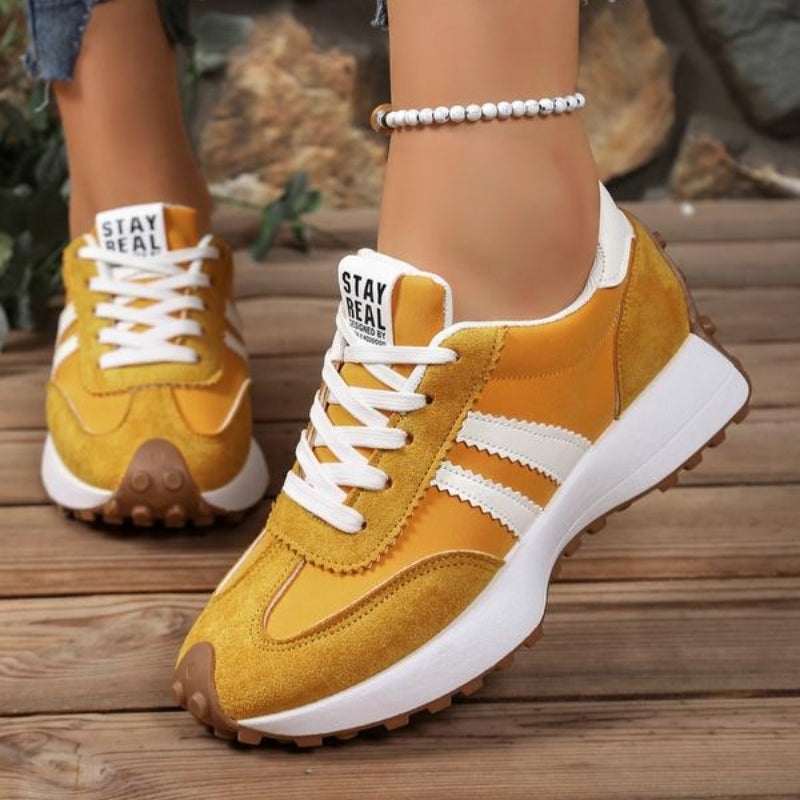 Lark | Womens Retro Platform Sneakers Lace-Up