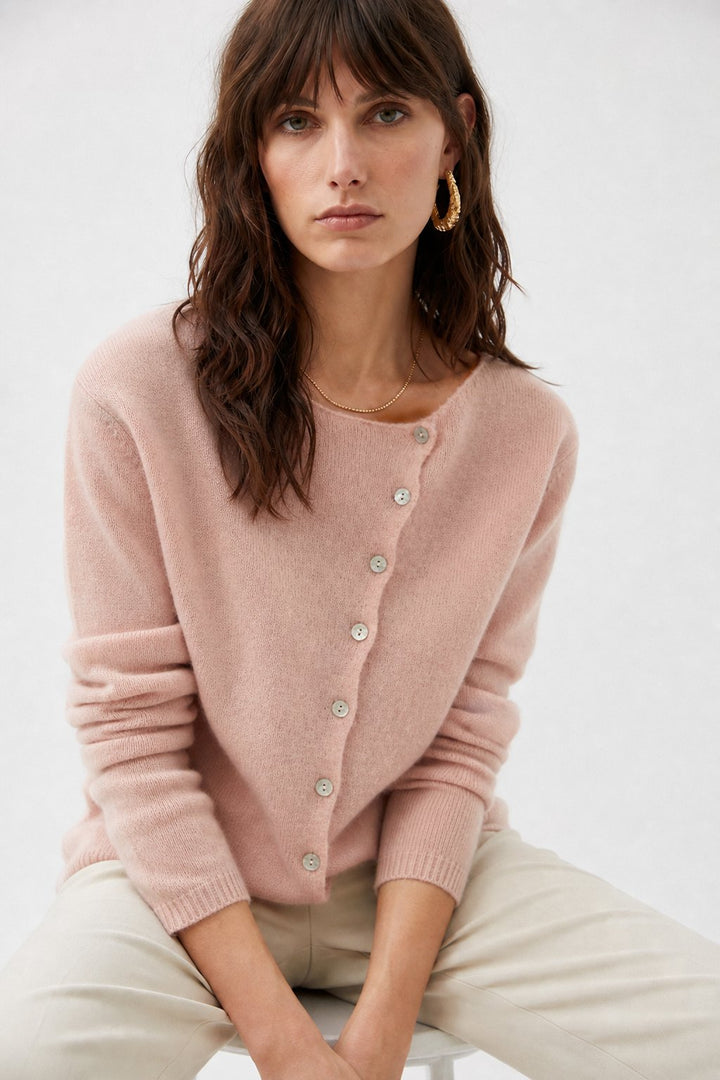 Bailey | Womens Relaxed Crew Cardigan Sweater