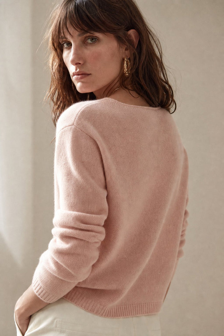 Bailey | Womens Relaxed Crew Cardigan Sweater