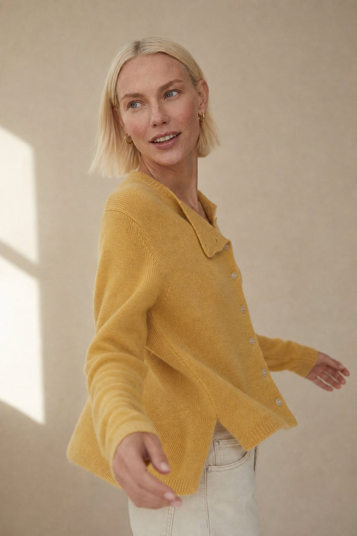 Bailey | Womens Relaxed Crew Cardigan Sweater