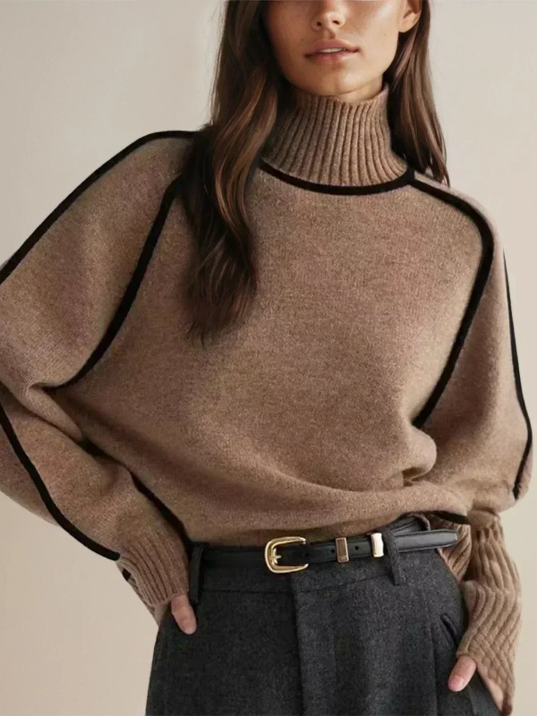 Cordelia | Womens Oversized Turtleneck Sweater